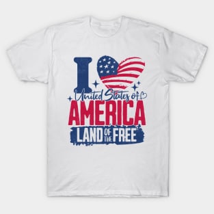 America Land of the Free 4th of July Tee! T-Shirt